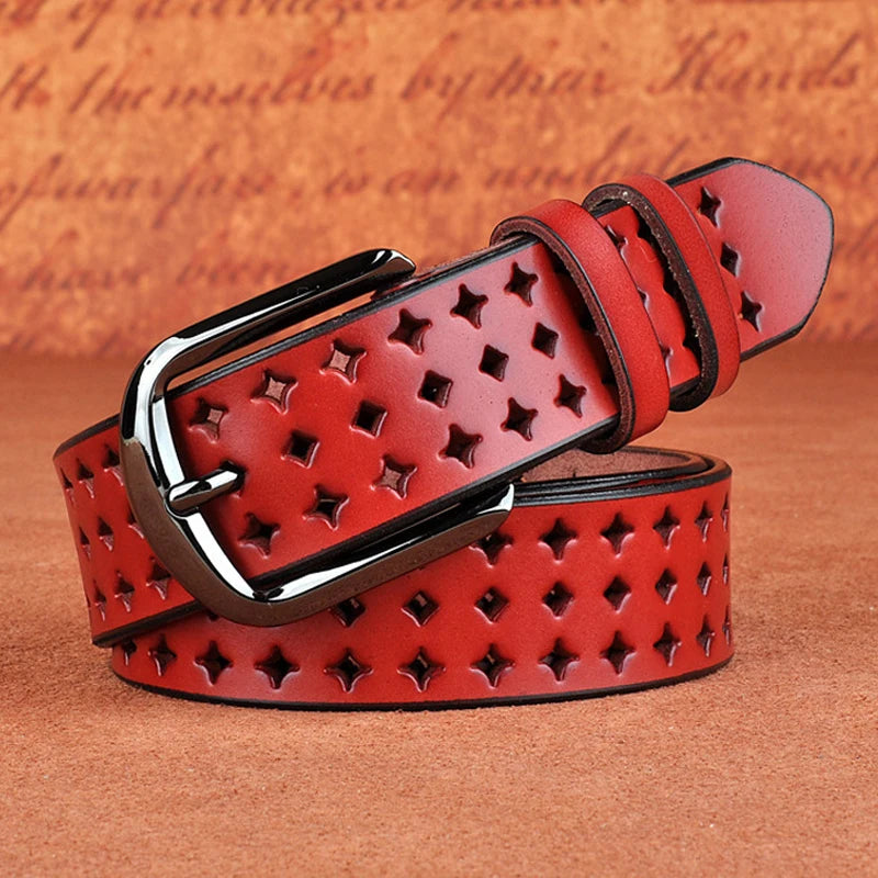 Constellation Leather Belt