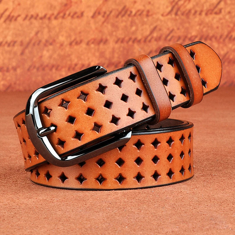 Constellation Leather Belt