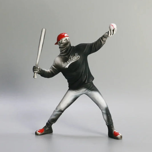 Baseball Abstract Art Statue