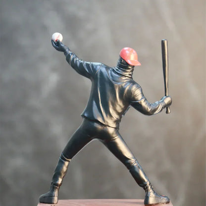 Baseball Abstract Art Statue