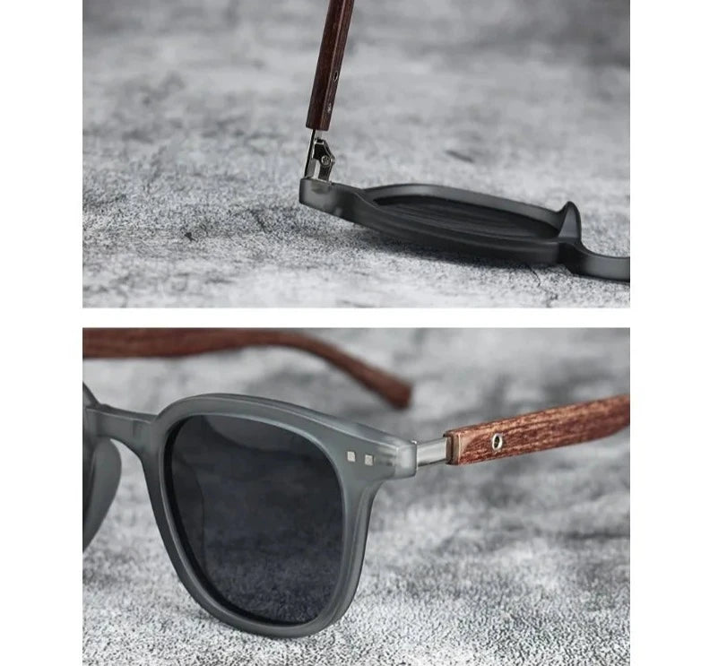 Retro Wood Polarized Sunglasses