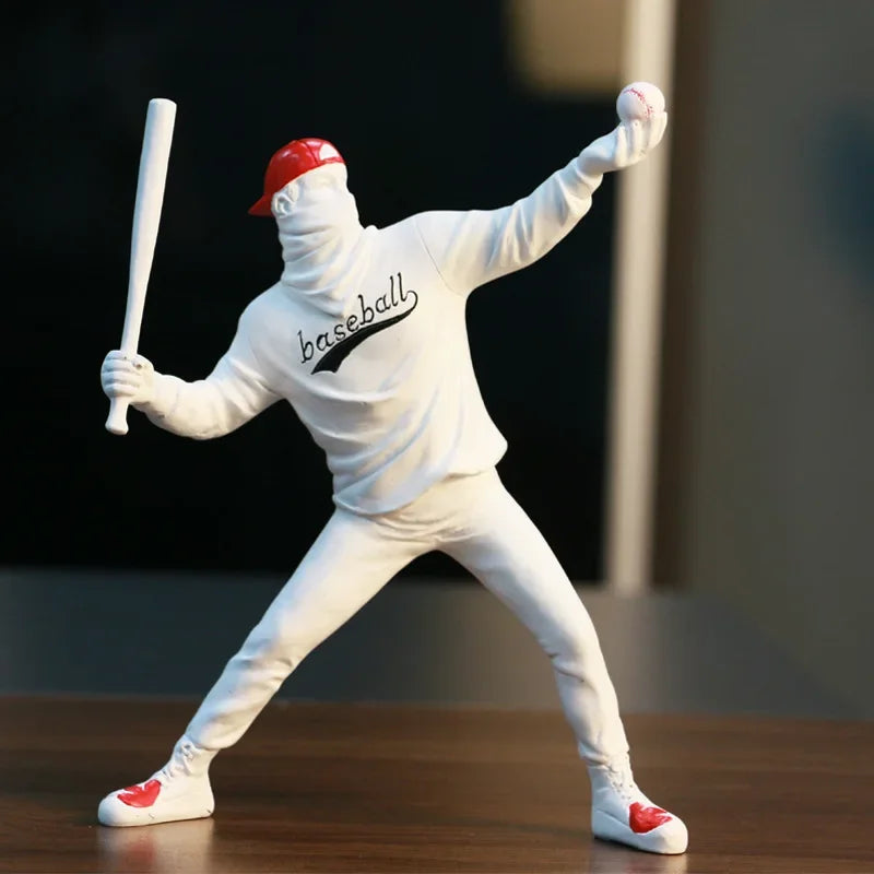 Baseball Abstract Art Statue